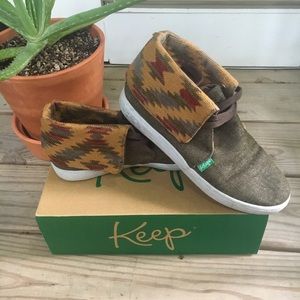 Navajo Textile Print Comfy Sneakers